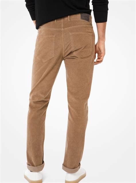 michael kors corduroy pants mens|Michael Kors side pocket pants.